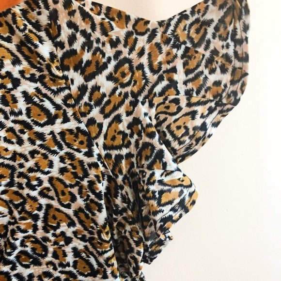 JL Studio for Jessica London Animal Print Ruffle Hem Blouse 4X - Picture 12 of 14